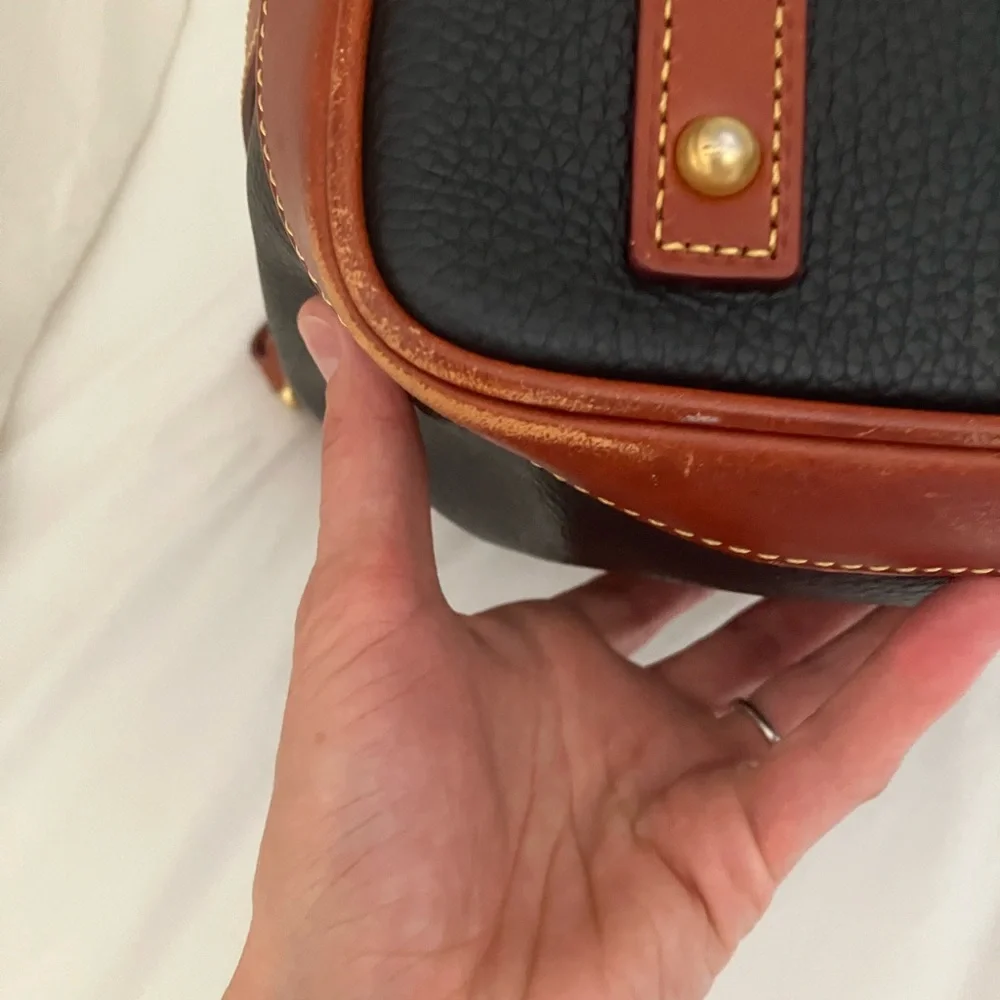 Dooney & Bourke Black and Brown Bucket Bag with Timeless Elegance - Picture 7 of 11